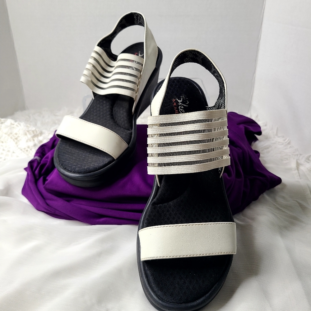 Skechers Memory Foam Wedge Sandals